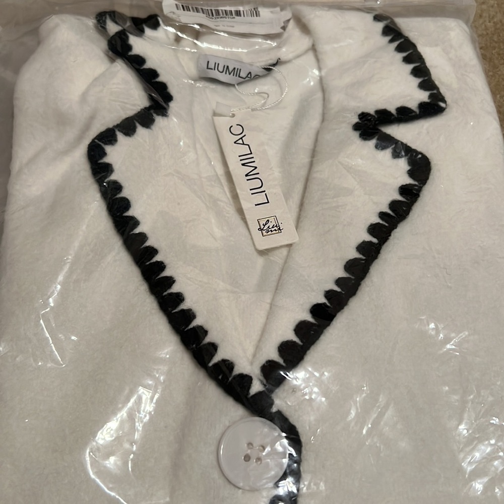 Liumilac lapel collar knit cardigan sweater - Picture 4 of 4